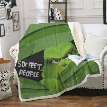Christmas Grinch Soft Throw Blankets