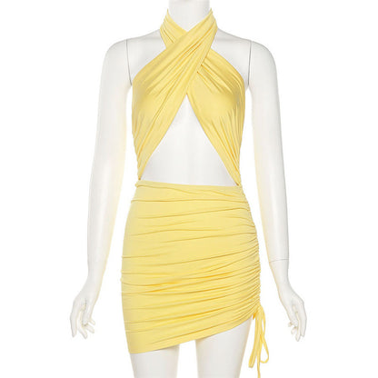 Sexy Halter Backless Summer Bodycon Dresses