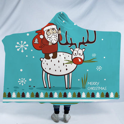 Merry Christmas Magic Hats Throw Blankets