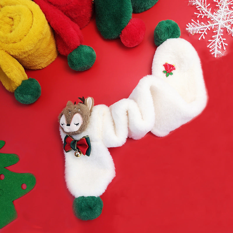 Christmas Elk Design Warm Scarves for Kids