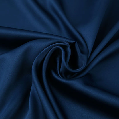 Blue High Waist Satin Sexy Long Split Front Dresses