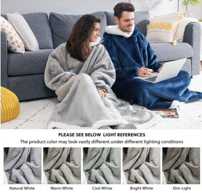 Witner Thick Warm Watching Tv Huggle Hoodies Sleepwear Throw Blanket