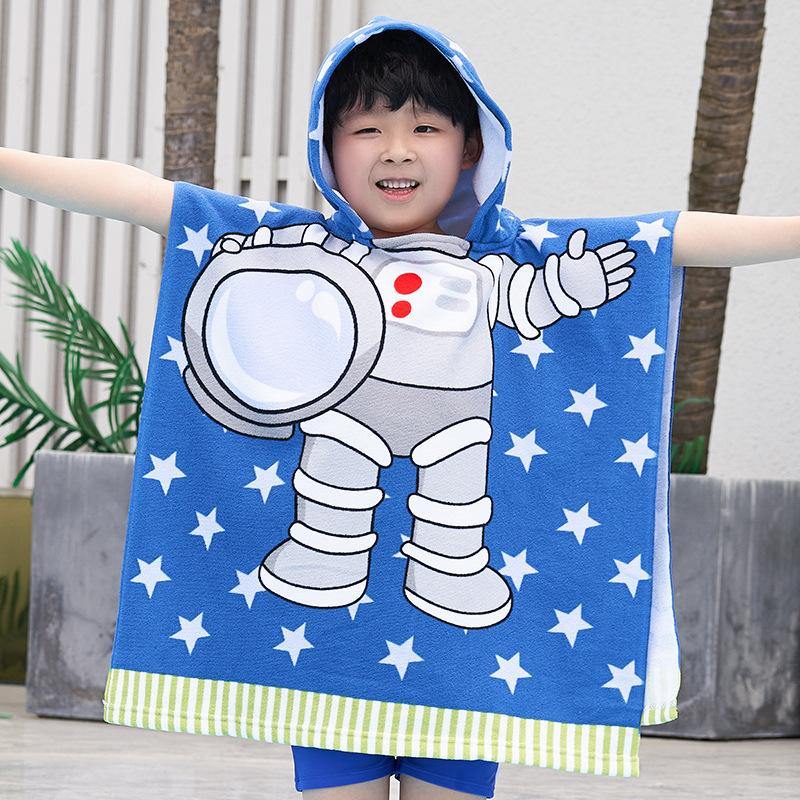 Kids Cartoon Print Bath Towel-STYLEGOING