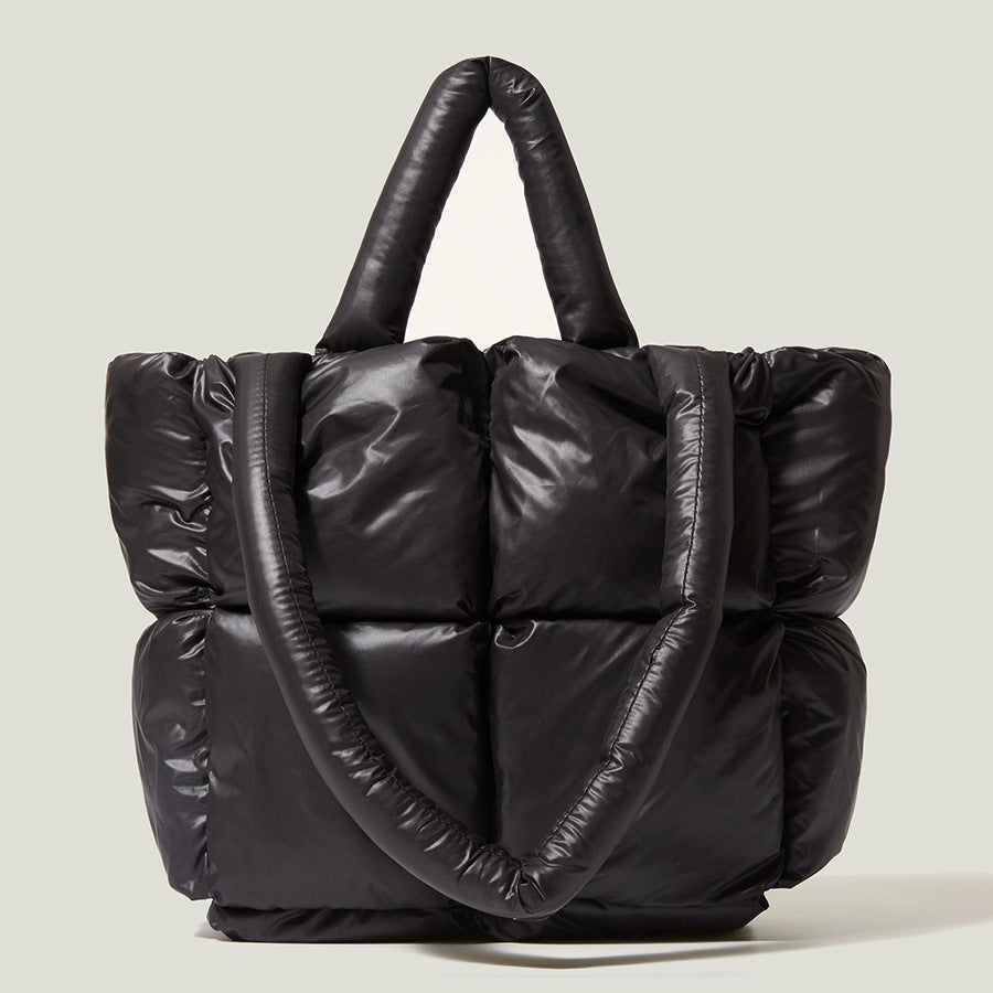 Fashion Down Women Handbags for Winter