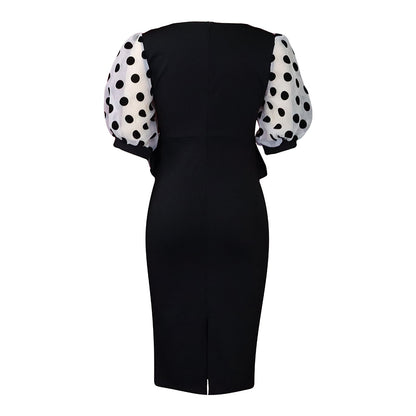 Fashion Polka Dot Tulle Women Dresses