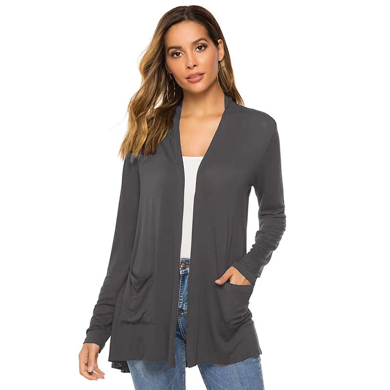 Summer Long Sleeves Women Cardigan Coats