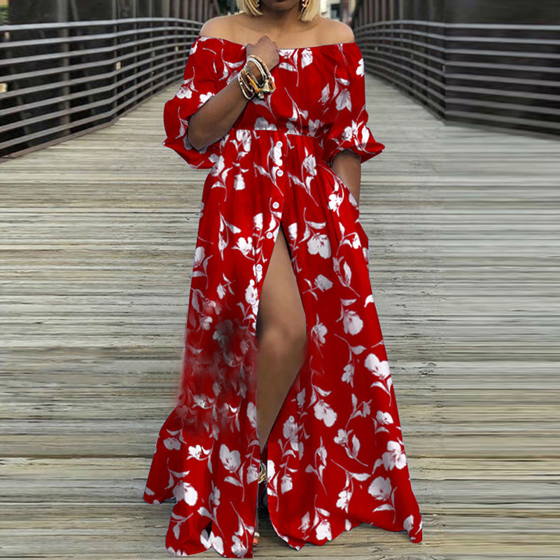 Sexy Off The Shoulder Long Maxi Dresses