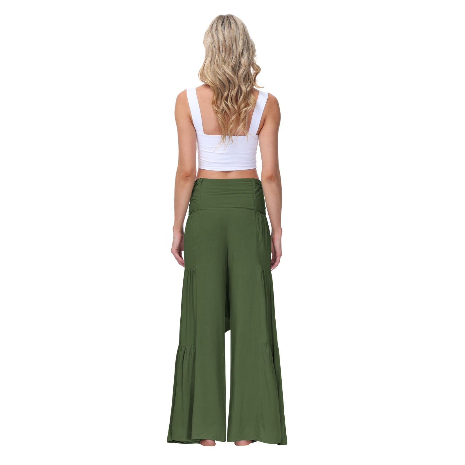 Casual Elastic Waist Loose Pants for Women