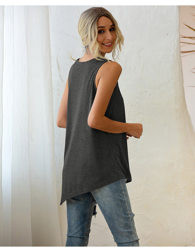 Sexy Sleeveless Irregular Tank Tops for Women