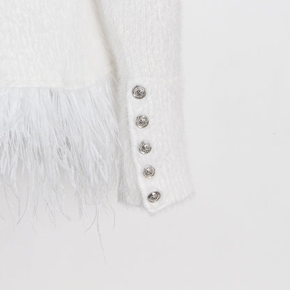 Designed Tassels Short Women Coats