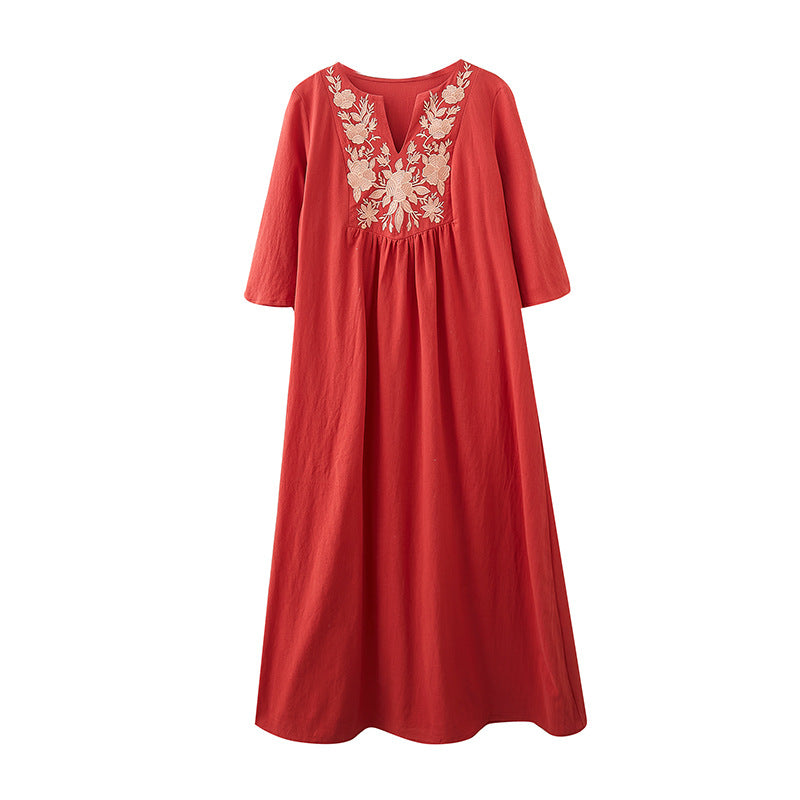 Bohemian Linen Summer Long Dresses