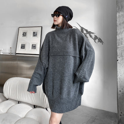 Warm Turtleneck Pullover Knitting Sweaters for Women