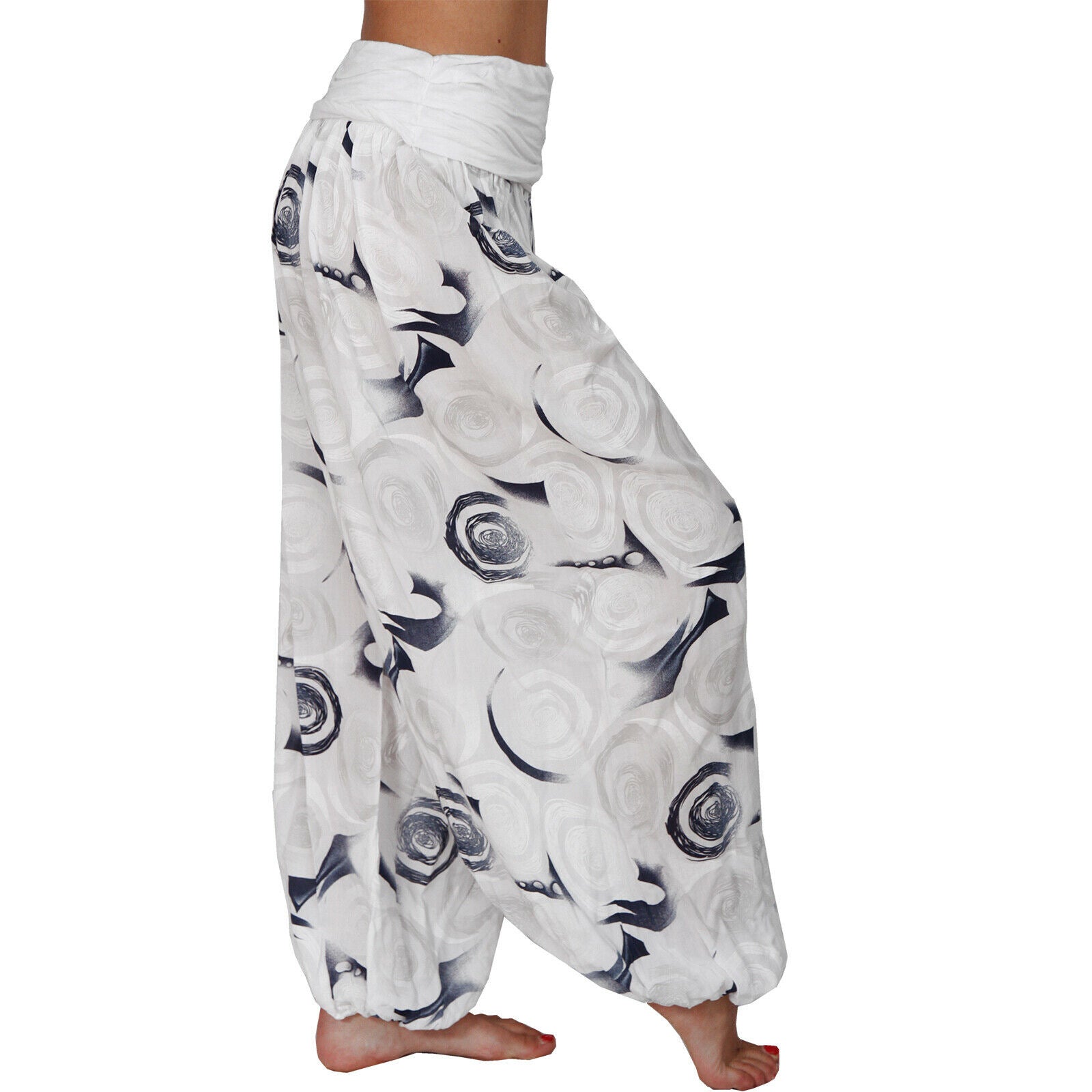 Casual Floral Print Women Harem Pants