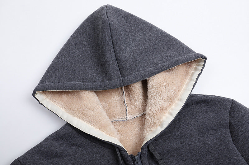 Plus Sizes Winter Women Hoodies Zipper Overcoat