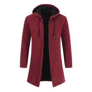 Fall Men Knitting Hoodies Cardigan Overcoat