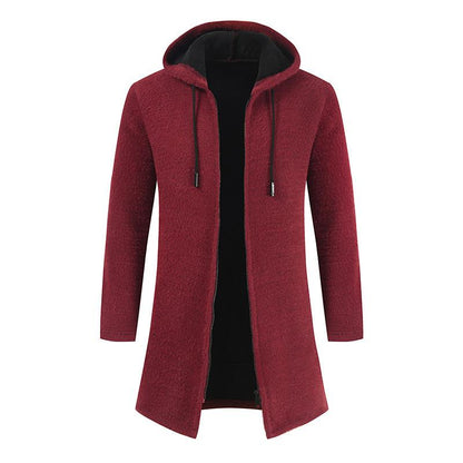 Fall Men Knitting Hoodies Cardigan Overcoat