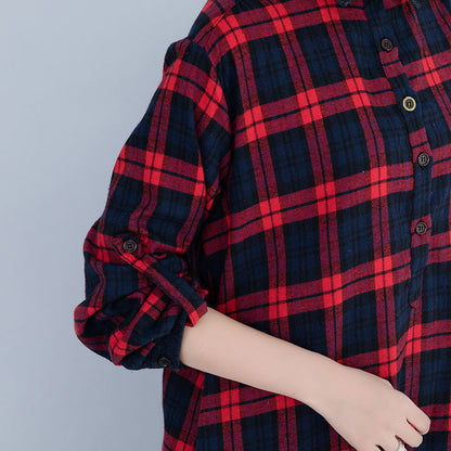 Vintage Plus Sizes Long Sleeves Shirts Dresses