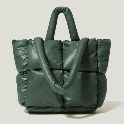 Fashion Down Women Handbags for Winter