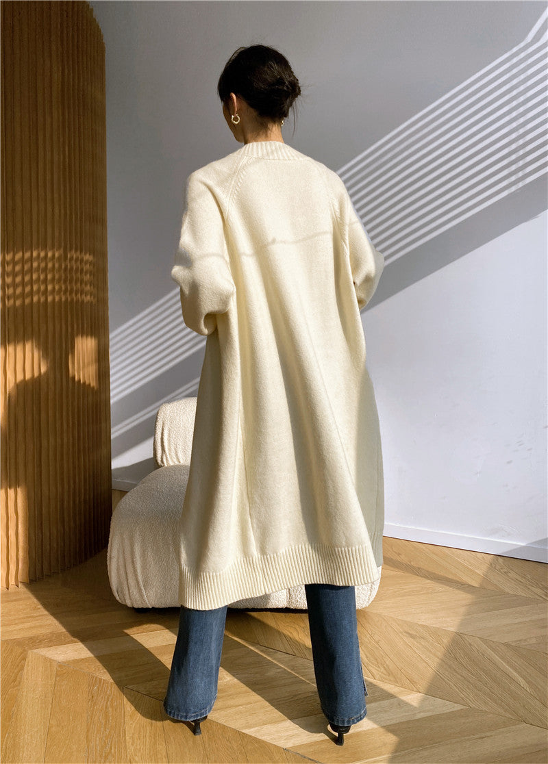 Classy Knitting Cozy Women Long Cardigans