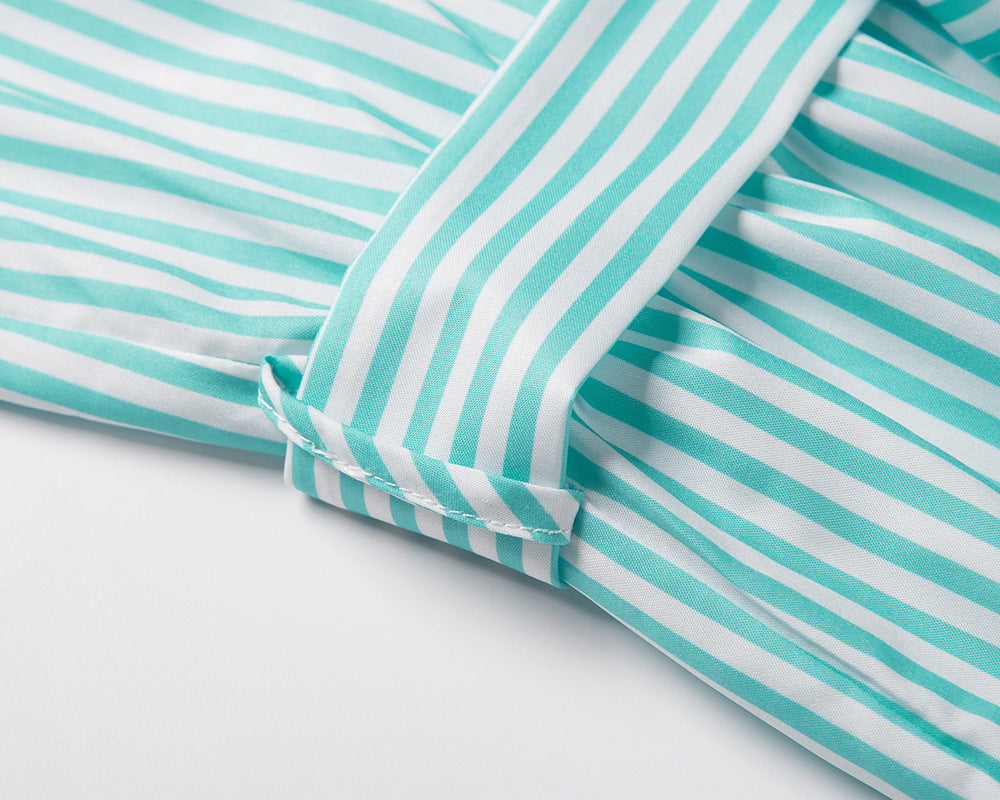 Summer Striped Summer Long Maxi Dresses