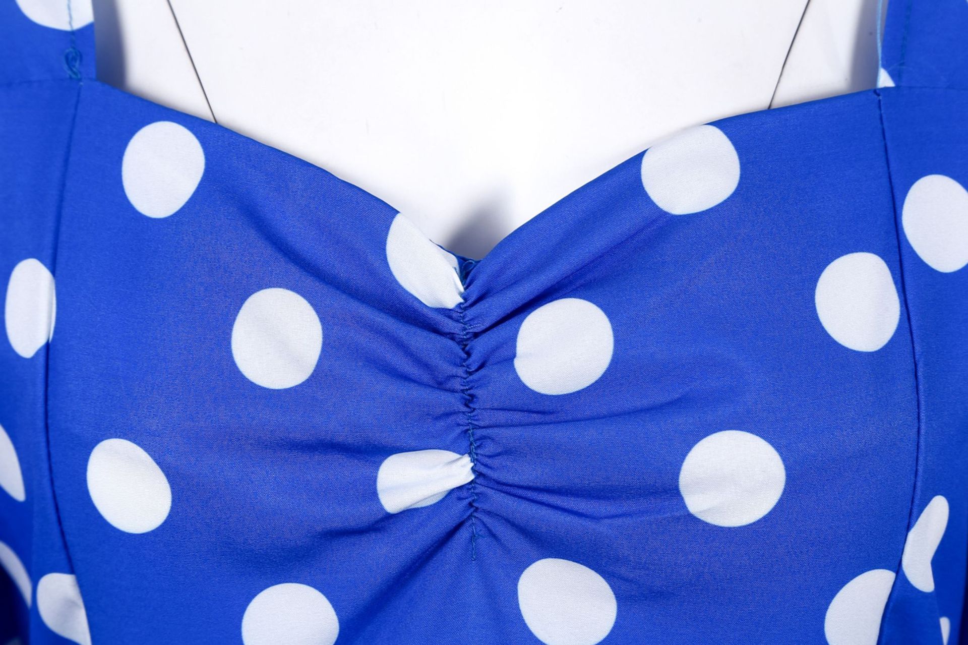 Retro Dot Print Short Sleeves Short Dresses-STYLEGOING