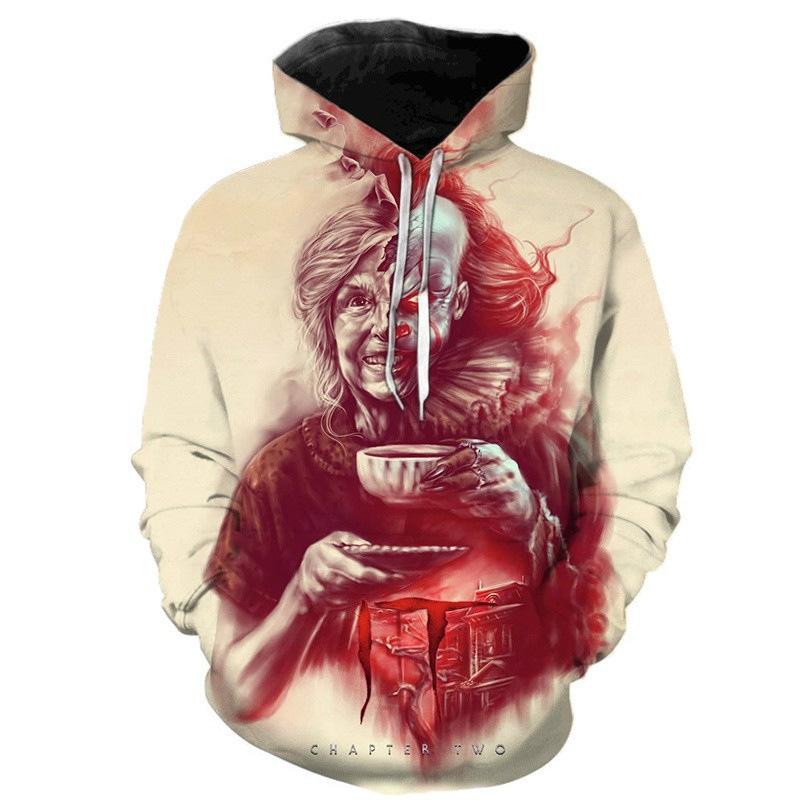 Halloween Clown 3D Prints Casual Hoodies-STYLEGOING