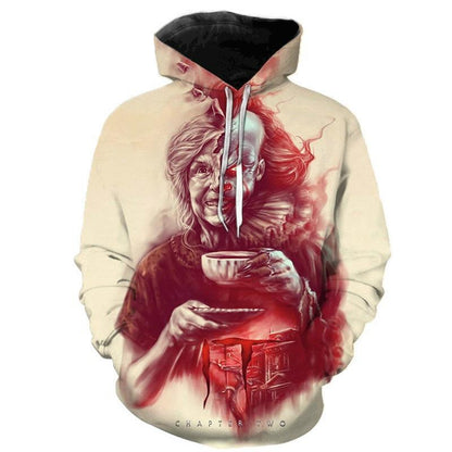 Halloween Clown 3D Prints Casual Hoodies-STYLEGOING