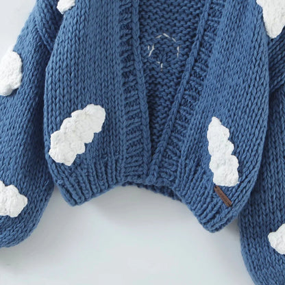 Lovely Handmade 3D Design High Waist Short Sweaters