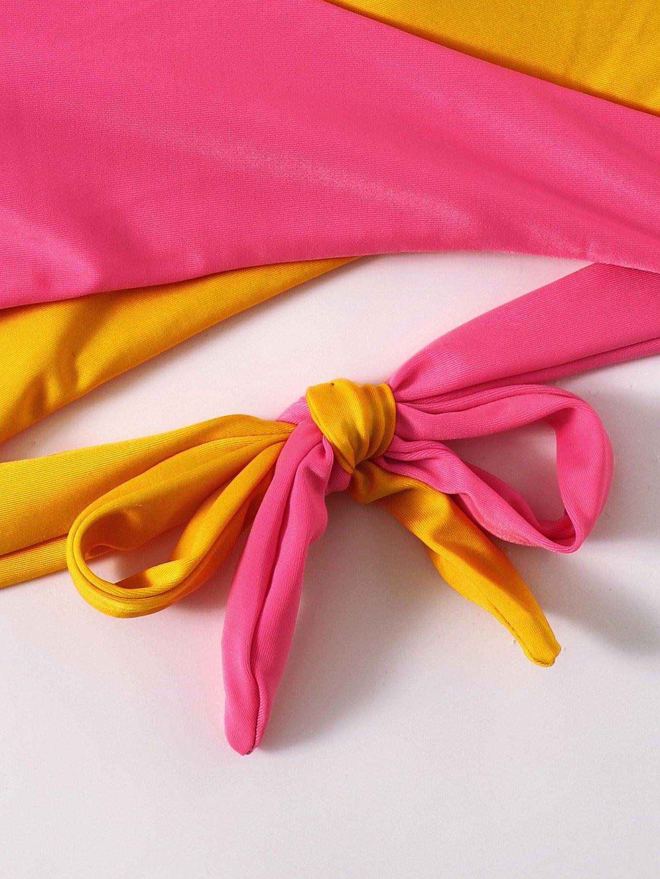 Wholsale Sexy Patchwork Colors Bikini Swimsuits-STYLEGOING