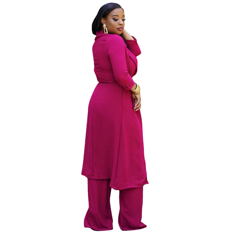 Sexy Top & Wide Legs Pants 3pcs Sets for Women