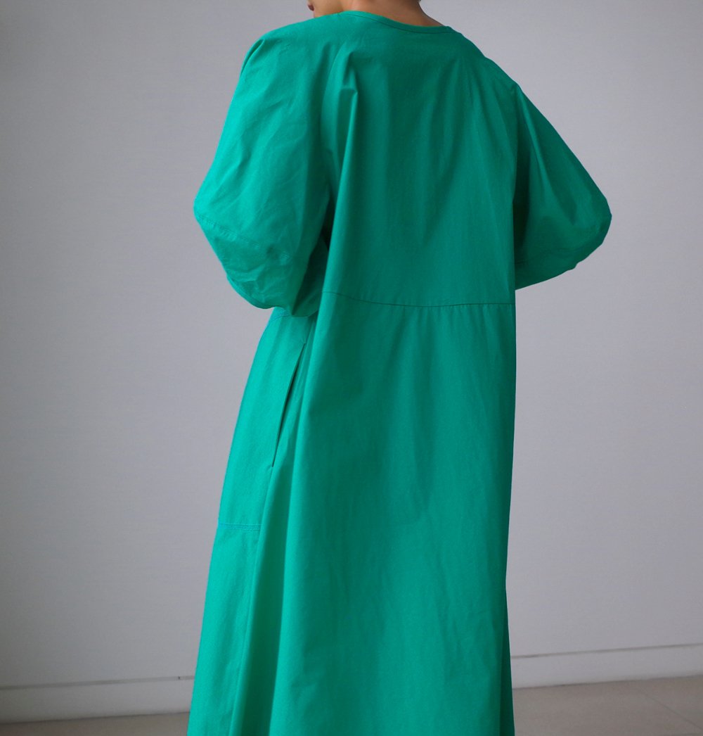 Loose Cozy Puff Sleeves Long Dresses-STYLEGOING