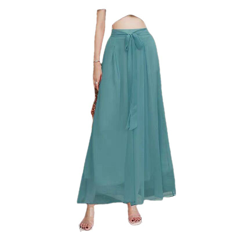 Summer High Waist Wide Legs Pants for Women