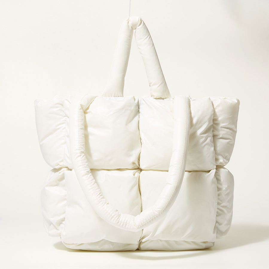Fashion Down Women Handbags for Winter