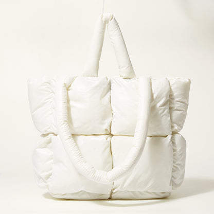 Fashion Down Women Handbags for Winter