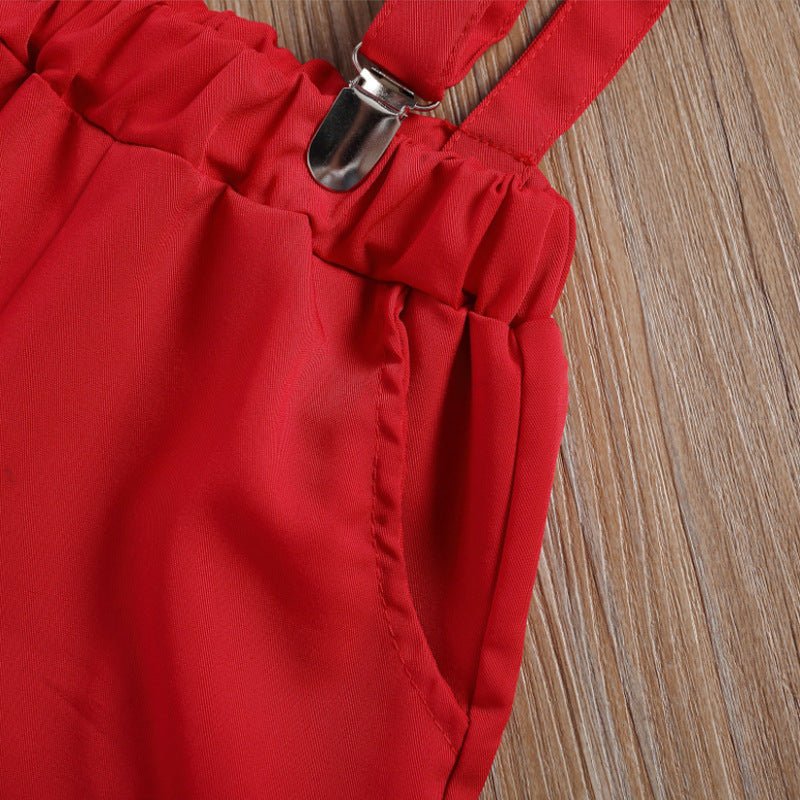 Foraml Merry Christmas Bowknot Boys Shirts and Pants