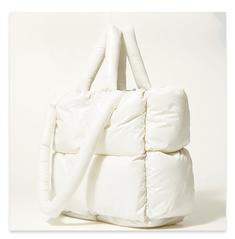 Fashion Down Women Handbags for Winter