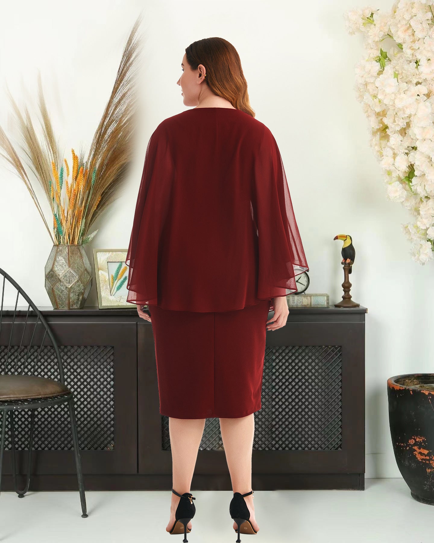 Summer Round Neck Plus Sizes Dresses