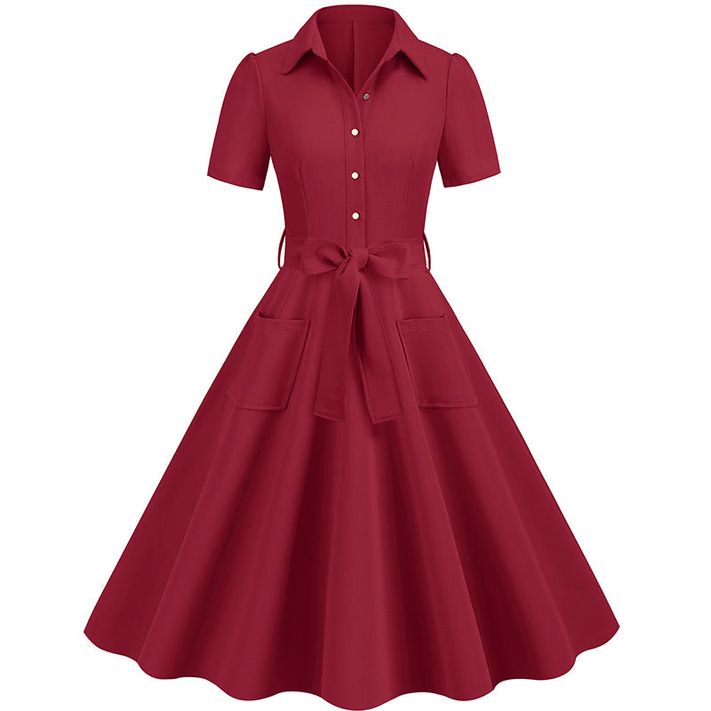 Elegant Short Sleeves Ball Dresses with Belt