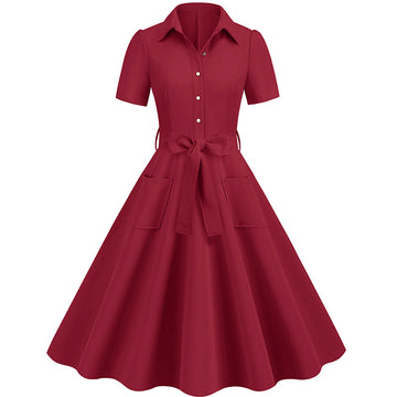 Elegant Short Sleeves Ball Dresses with Belt