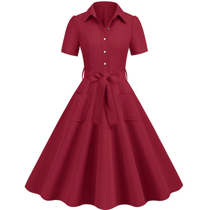 Elegant Short Sleeves Ball Dresses with Belt