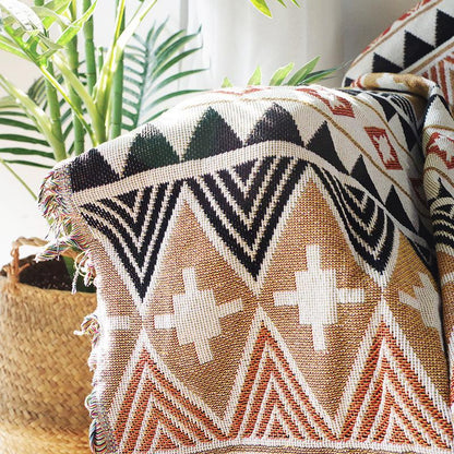 Geometry Pattern Double Side Sofa Blanket--Free Shipping at meselling99