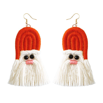 Christmas Design Boho Woven Tassel Earrings