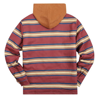Plaid Winter Hoodies Jacket Outerwear for Men