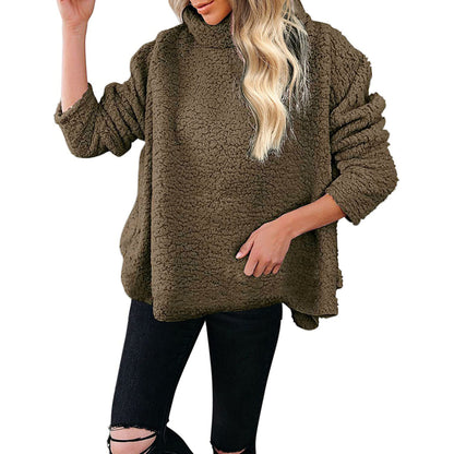 Women Warm Turtleneck Woolen Plus Sizes Winter Sweaters