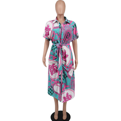 Summer Plus Sizes Shirts Dresses for Women