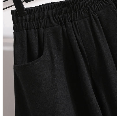Plus Sizes Fall Wide Legs Pants for Women