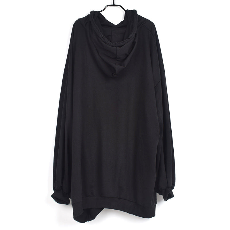 Black Long Sleeves Winter Hoodies for Women