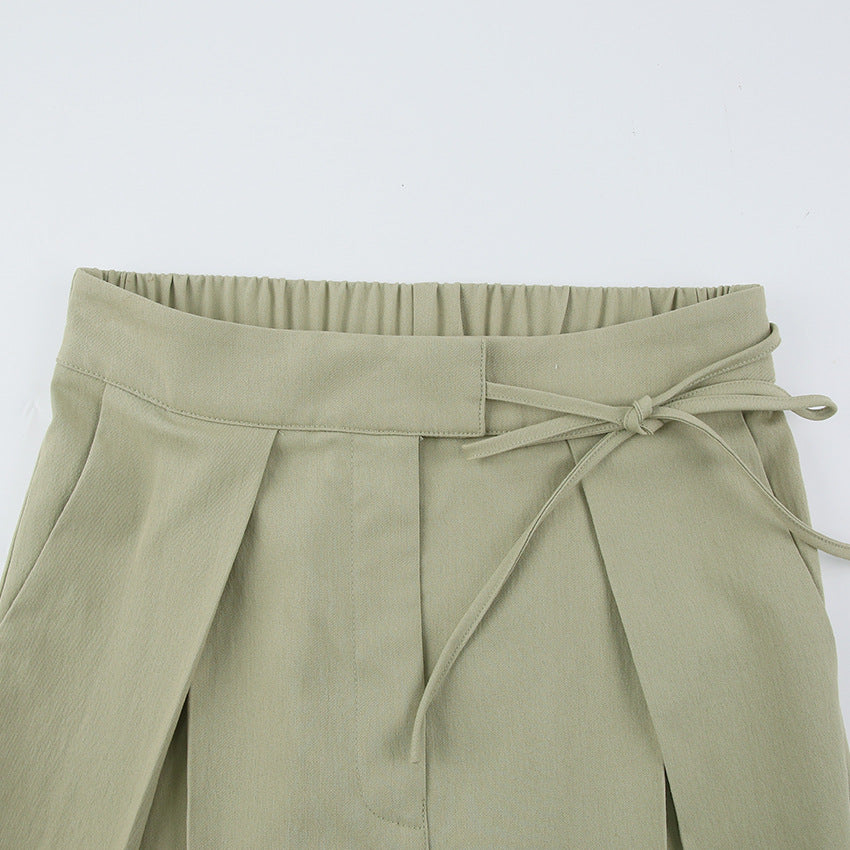 Summer Casual High Waist Women Wide Leg Pants