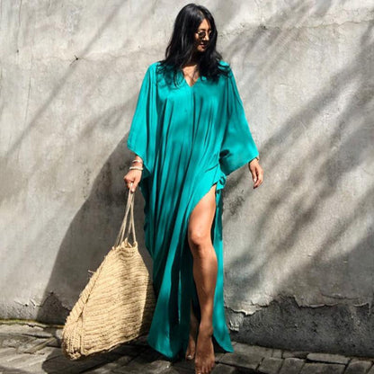 Casual Summer Holiday  Long Romper Cover Up Dresses