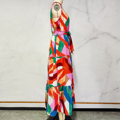 Summer Boho Sleeveless A Line Dresses